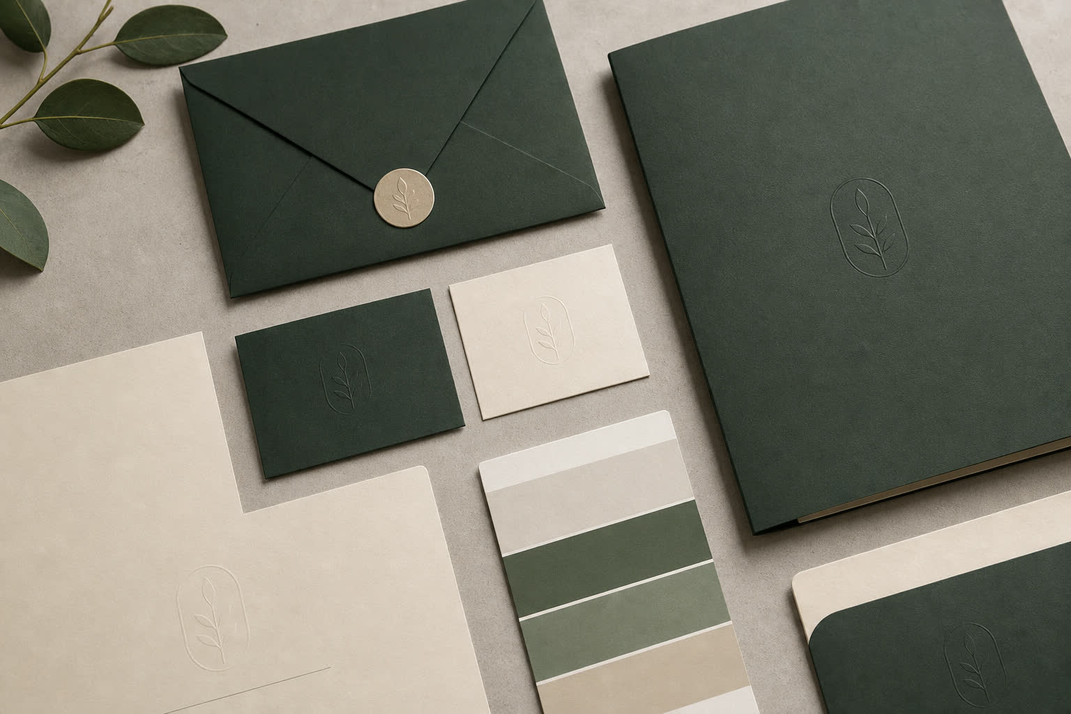 Brand identity stationery