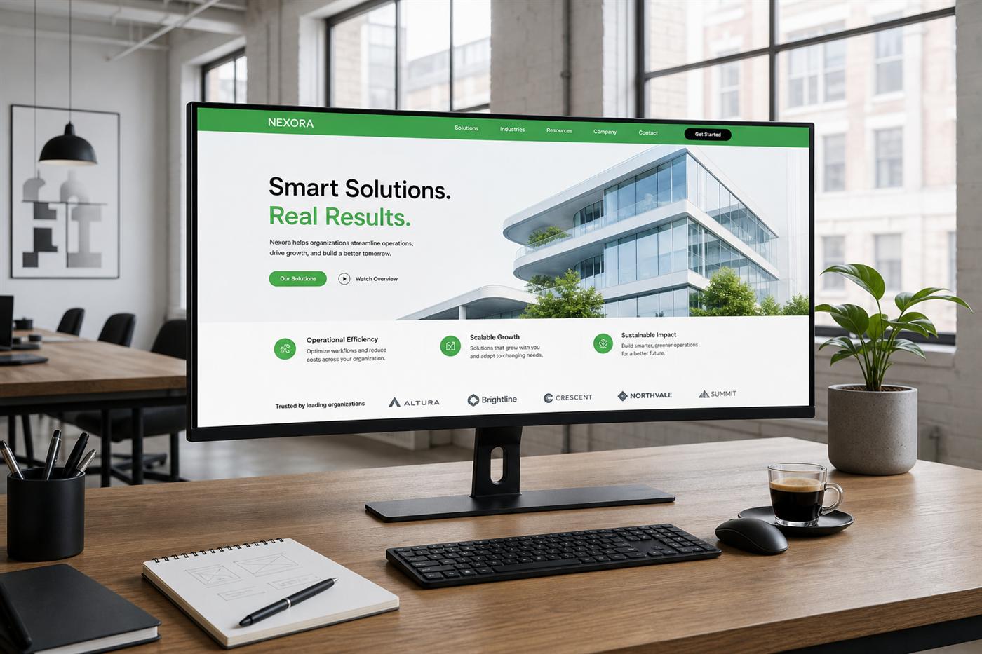 Corporate website redesign
