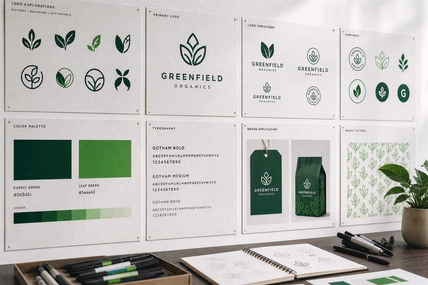 Brand identity moodboard